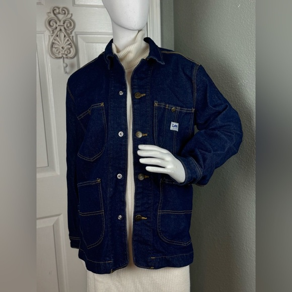 LEE 101 '70S WORKWEAR LOCO JACKET BLUE DENIM SIZE SMALL - Picture 3 of 13
